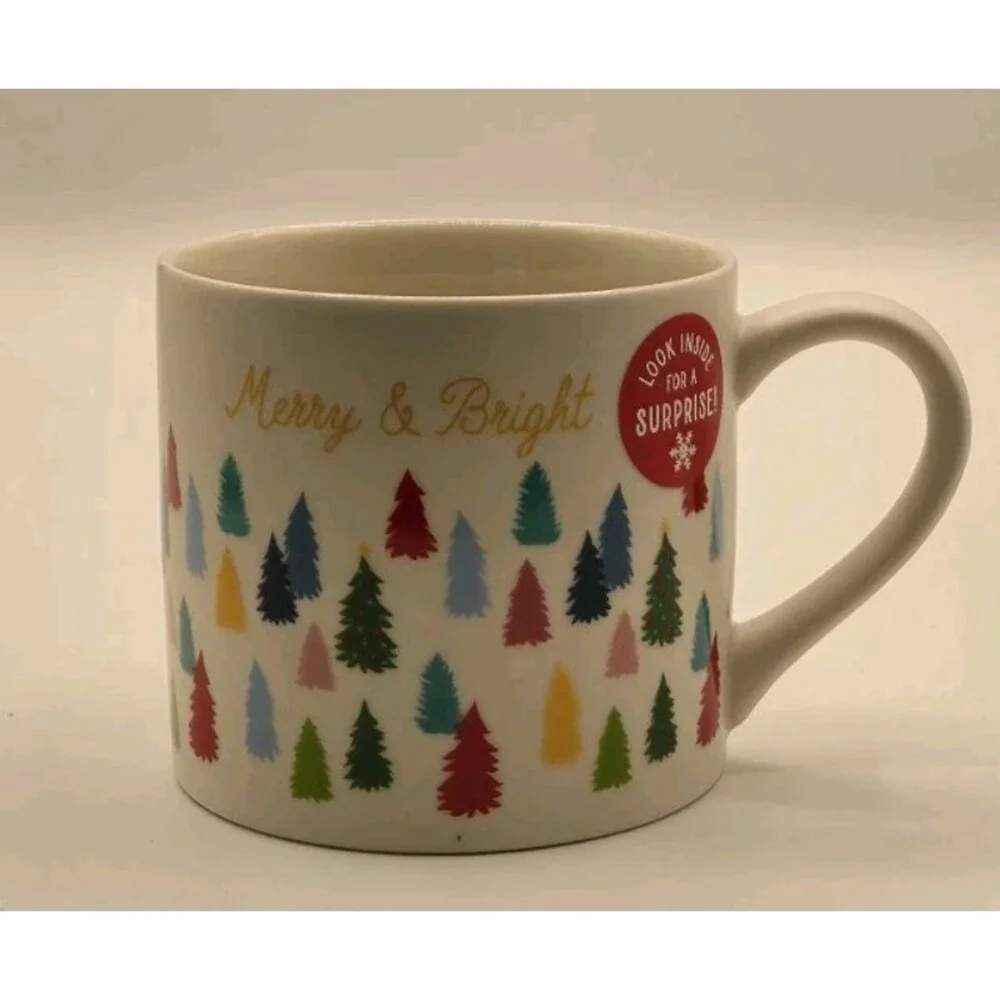 Target Wondershop Winter Christmas Tree Mug Cocoa Coffee 15 oz 2024 Set Of 4